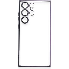 Newface Samsung Galaxy S23 Ultra Kılıf Razer Lensli Silikon - Mor