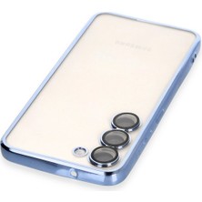 Newface Samsung Galaxy S24 Kılıf Razer Lensli Silikon - Açık Mavi