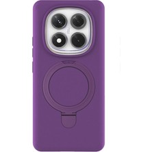 Newface Xiaomi Redmi Note 14 Pro 4g Regal Magsafe Standlı Kapak - Derin Mor