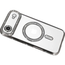 Newface Apple Iphone 17 Air Joke Simli Magneticsafe Kılıf - Gümüş
