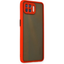 Newface Oppo Reno 4 Lite Kılıf Montreal Silikon Kapak - Kırmızı