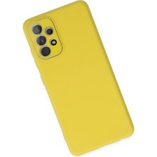 Newface Samsung Galaxy A53 5g Kılıf Lansman Glass Kapak - Sarı