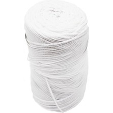 NW NessiWorld Pamuk Makrome 4 mm Ip Beyaz