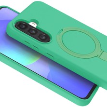 Newface Samsung Galaxy A36 Regal Magsafe Standlı Kapak - Yeşil