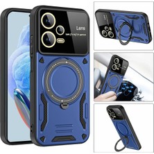 Newface Xiaomi Redmi Note 12 Pro 5g Kılıf Joy Lens Standlı Kapak - Koyu Yeşil