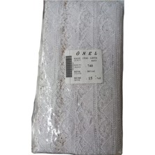 NW NessiWorld Dantel Polyester Güpür Bant Beyaz 15 Metre En 5 cm ON-740-B