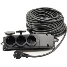 MegaSepet Mey Ithalat® Topart 01560 30 Metre Grup Prizli Uzatma 3x2,5 Kablo