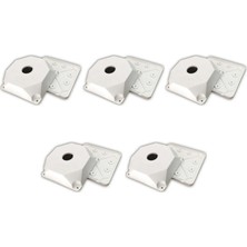 RADION 5 Adet WX9RBOX Cctv Güvenlik Kamera Buat Montaj Kutusu + Taban Dahil 10,5X10,5 X4,5 cm Rbox Kare