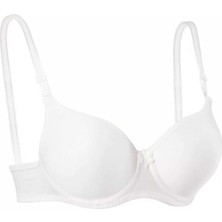 Vexor Silikonlu Desteksiz Telli Düz Boş Sütyen Beyaz