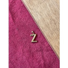 Rupen Kraft 14 Ayar Altın Balon Harf Z Kolye Ucu Altın Balon Z Harfi Altın Kolye Ucu Altın Harf