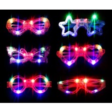 Vexor LED Işıklı Yanar Söner Parti Gözlüğü Seti 6 Adet
