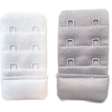 Vexor 2 Adet Agraf Sütyen Uzatma Kopçası 3 Sıra / 2 Kanca  Beyaz Gri