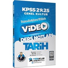 Yediiklim Yayınları 2025 Kpss Genel Kültür Atölye Tarih Video Ders ...... +4 Başvuru Kitabı