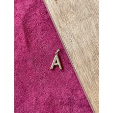 Rupen Kraft 14 Ayar Altın Balon Harf A Kolye Ucu Altın Balon A Harfi Altın Kolye Ucu Altın Harf