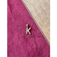 Rupen Kraft 14 Ayar Altın Balon Harf K Kolye Ucu Altın Balon K Harfi Altın Kolye Ucu Altın Harf