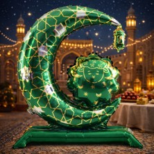 Pairla Ramazan Süsleri, Ramazan Süsü, Ramazan Süsleri Ay Şekilli Camili Folyo Balon