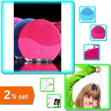 Normadia Şarjlı Silikon Yüz Temizleme ve Masaj Aleti Seti, 2'li Paket