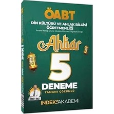 İndeks Akademi Yayıncılık 2025 Öabt Din Kültürü ve Ahlak Bilgisi Ahbar 5 Deneme Çözüml... +7 Başvuru Kitabı