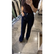 Tuğçe Fashion Lacivert Straight Jean