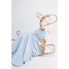 Liaboo Mavi Organik Bebek Battaniye Seti