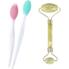 Normadia Çift Fırçalı Dudak ve Burun Peeling Temizleme Seti, Yeşim Taşı Özelliği