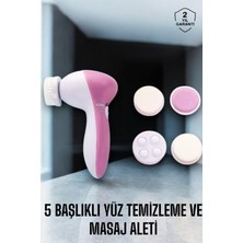 Normadia Pratik Taşınabilir Yüz Temizleme Cihazı, Masaj, Peeling ve Temizlik Için 5 Başlık
