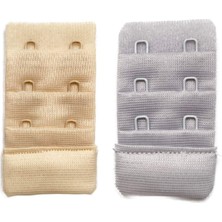 Vexor 2 Adet Agraf Sütyen Uzatma Kopçası 3 Sıra / 2 Kanca Ten Gri