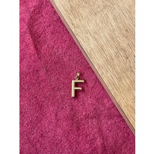 Rupen Kraft 14 Ayar Altın Balon Harf F Kolye Ucu Altın Balon F Harfi Altın Kolye Ucu Altın Harf