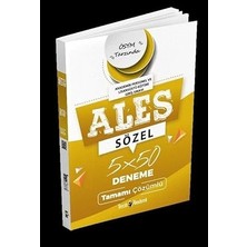 Tercih Akademi Yayınları Ales Sözel 5X50 Deneme Tamamı Çözümlü... +18 Başvuru Kitabı