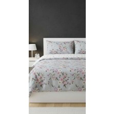 Belsina Çiçek Desenli Çift Kişilik Nevresim Takımı ( Lastikli Çarşaflı )