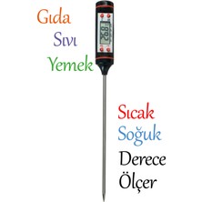 Normadia Dijital Gıda Termometresi, Süt, Yemek ve Pişirme Sıcaklık Ölçer