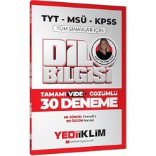Yediiklim Yayınları 2025 Kpss Msü Tyt Dil Bilgisi Tamamı Video Çözümlü Tüm Sınav... +3 Başvuru Kitabı