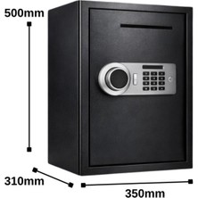 Karaağaç Elektronik Safebox Şifreli ve Parmak Izli Çelik Kasa 31-35-50 cm