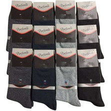 Vexor 12 Adet Erkek Soket Çorap Siyah Gri Lacivert Füme