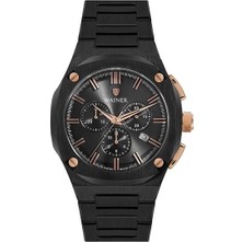 Wainer WA.10000-C Erkek Kol Saati – Çelik Kasa, Siyah Kadran, Swiss Quartz Mekanizma