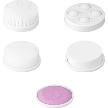 Normadia 5'li Çok Fonksiyonlu Yüz Temizleme, Masaj ve Peeling Fırça Seti