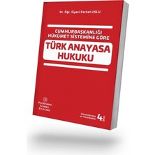 Filiz Kitabevi Türk Anayasa Hukuku