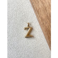 Rupen Kraft 14 Ayar Altın Balon Harf Z Kolye Ucu Altın Balon Z Harfi Altın Kolye Ucu Altın Harf