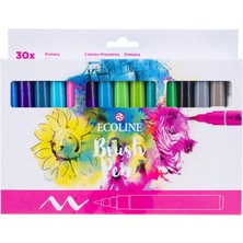 Talens : Ecoline Fırça Uçlu Sulu Boya Kalem Seti : Birincil Renkler Serisi (30 Renk)