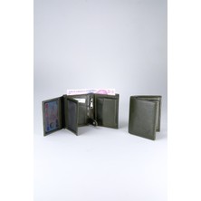 Boleine Erkek Deri Cüzdan Pontos BL2004 Yeşil