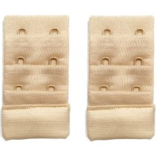 Vexor 2 Adet Agraf Sütyen Uzatma Kopçası 3 Sıra / 2 Kanca Ten