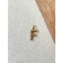 Rupen Kraft 14 Ayar Altın Balon Harf F Kolye Ucu Altın Balon F Harfi Altın Kolye Ucu Altın Harf