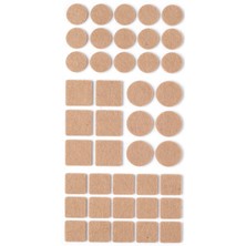 Mithra Life 42 Parça Karma Model Yapışkanlı Keçe - Krem Renk Parke ve Zemin Koruyucu Set MIT1316