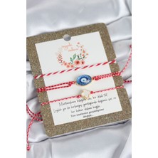 Pazarcan Marteniçka Bileklik 3'lü Yonca ve Nazarlı Model