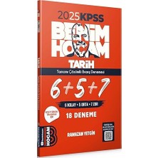 Benim Hocam Yayınları 2025 Kpss Tarih Tamamı Çözümlü 6+5+7 Deneme... +34 Başvuru Kitabı