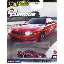 Hot Wheels Fast & Furious Premium Nissan 240SX (S14) 1/64 Ölçekli Metal Araba Kırmızı