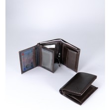 Boleine Erkek Deri Cüzdan Pontos BL2004 Acı Kahve