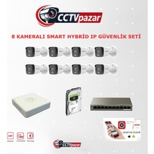 Hikvision Cctvpazar Hıkvısıon 8 Kameralı 2mp Dahili Mikrofonlu Ip Kamera Seti