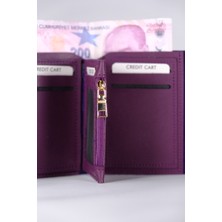 Boleine Kadın Orta Boy Cüzdan Hera BL2001 Mürdüm