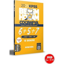 Benim Hocam Yayınları 2025 Kpss Coğrafya Tamamı Çözümlü 6+5+7 Deneme... +34 Başvuru Kitabı